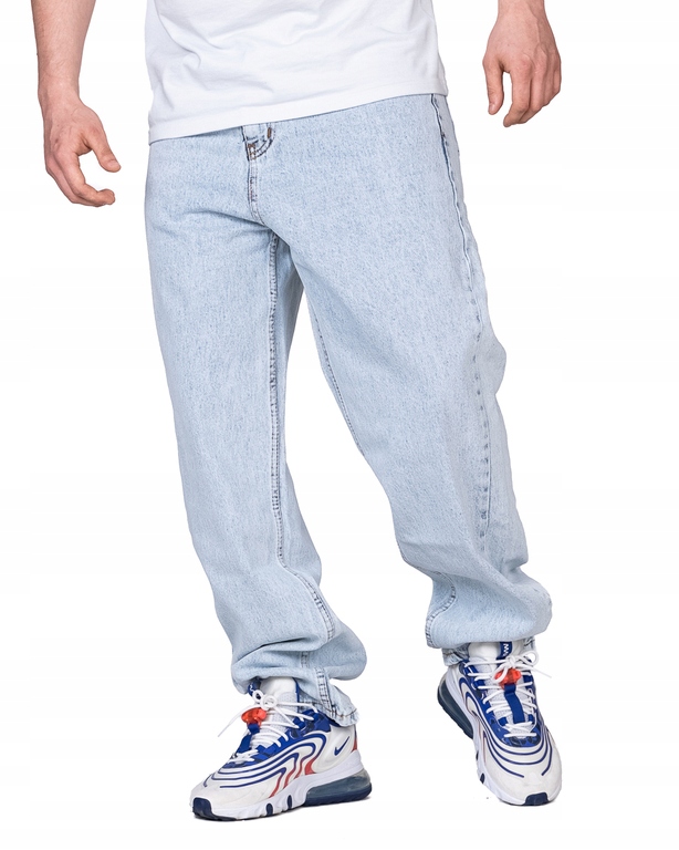 Kalhoty New Bad Line Jeans Baggy L. Blue Nbl vel. XL