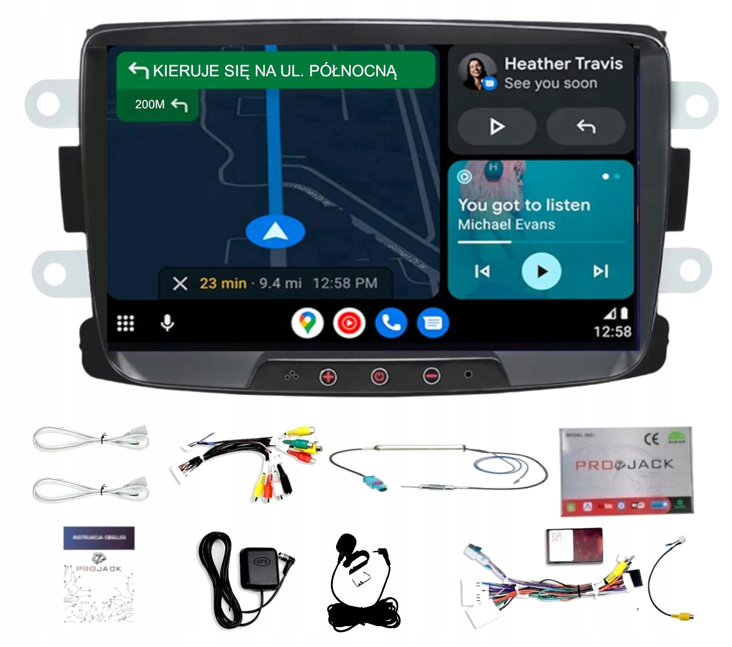 Rádio Navigácia Gps Opel Vivaro 2014-2020 Bt Carplay 2GB 64GB Mikrofón