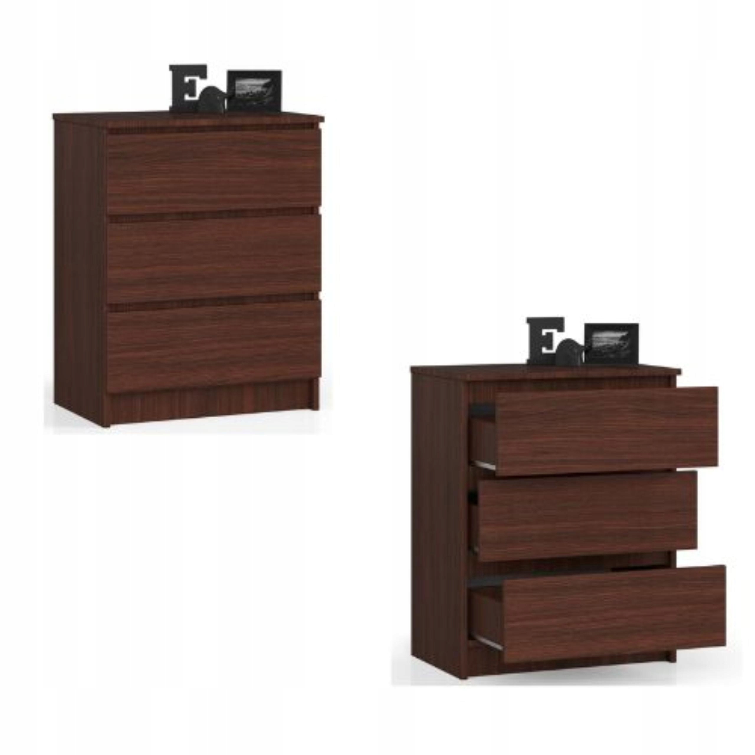 Komoda skříňka K60 3 zásuvky wenge Akd
