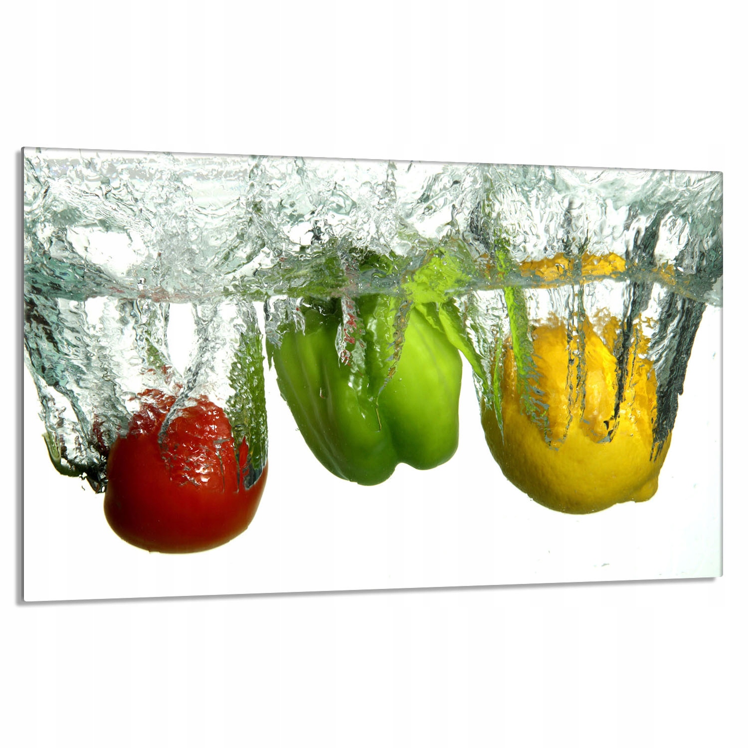 Skleněná ochranná deska na sporák 80x52 Paprika do kuchyně