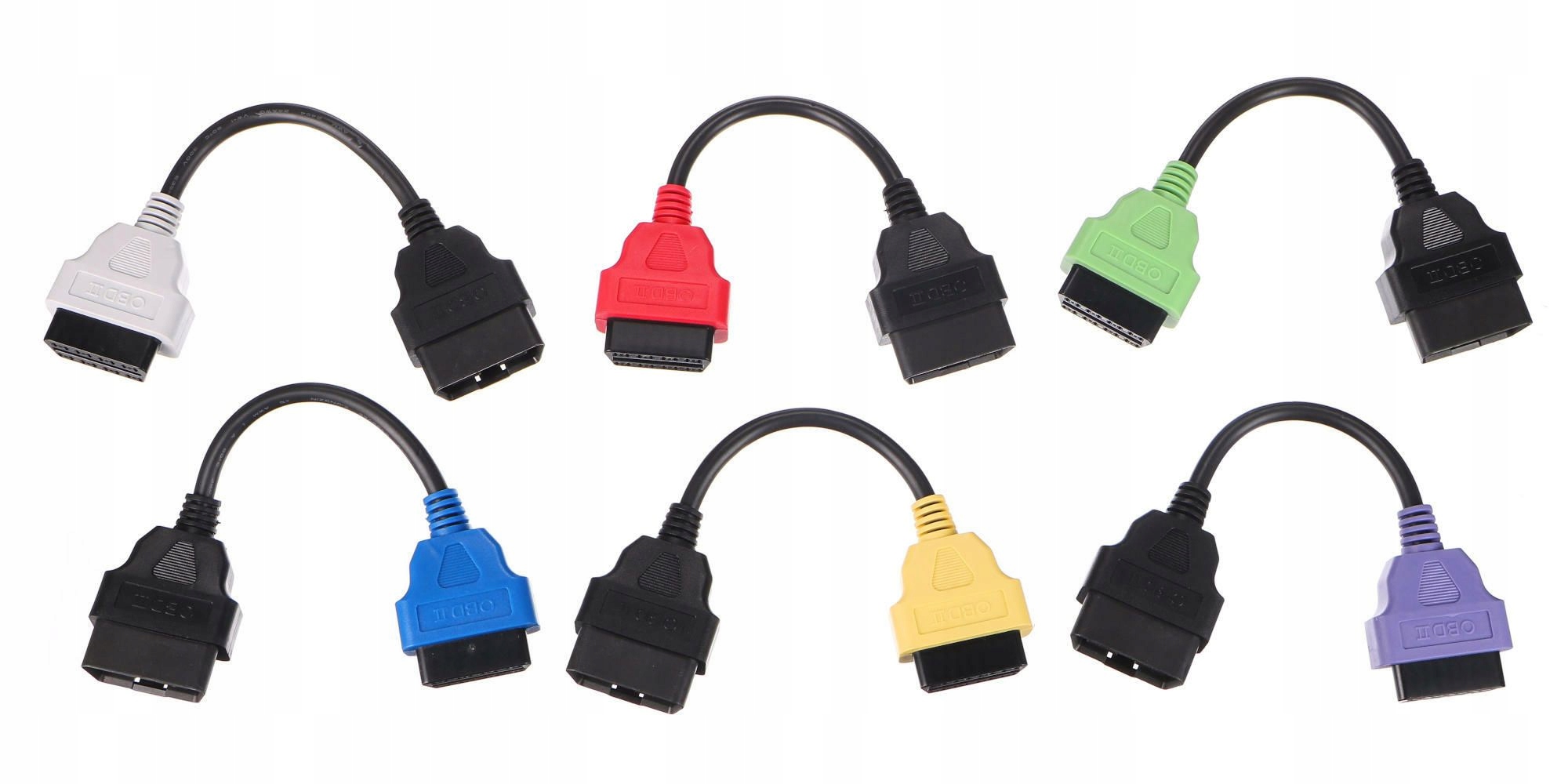 Kompletná sada Obd-ii redukcií FiatECUScan pre osobné autá Mechanic Cable S