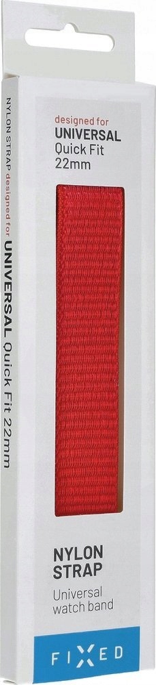 Fixed Fixed Sporty Strap for Garmin QuickFit 22mm 160-210 mm Red