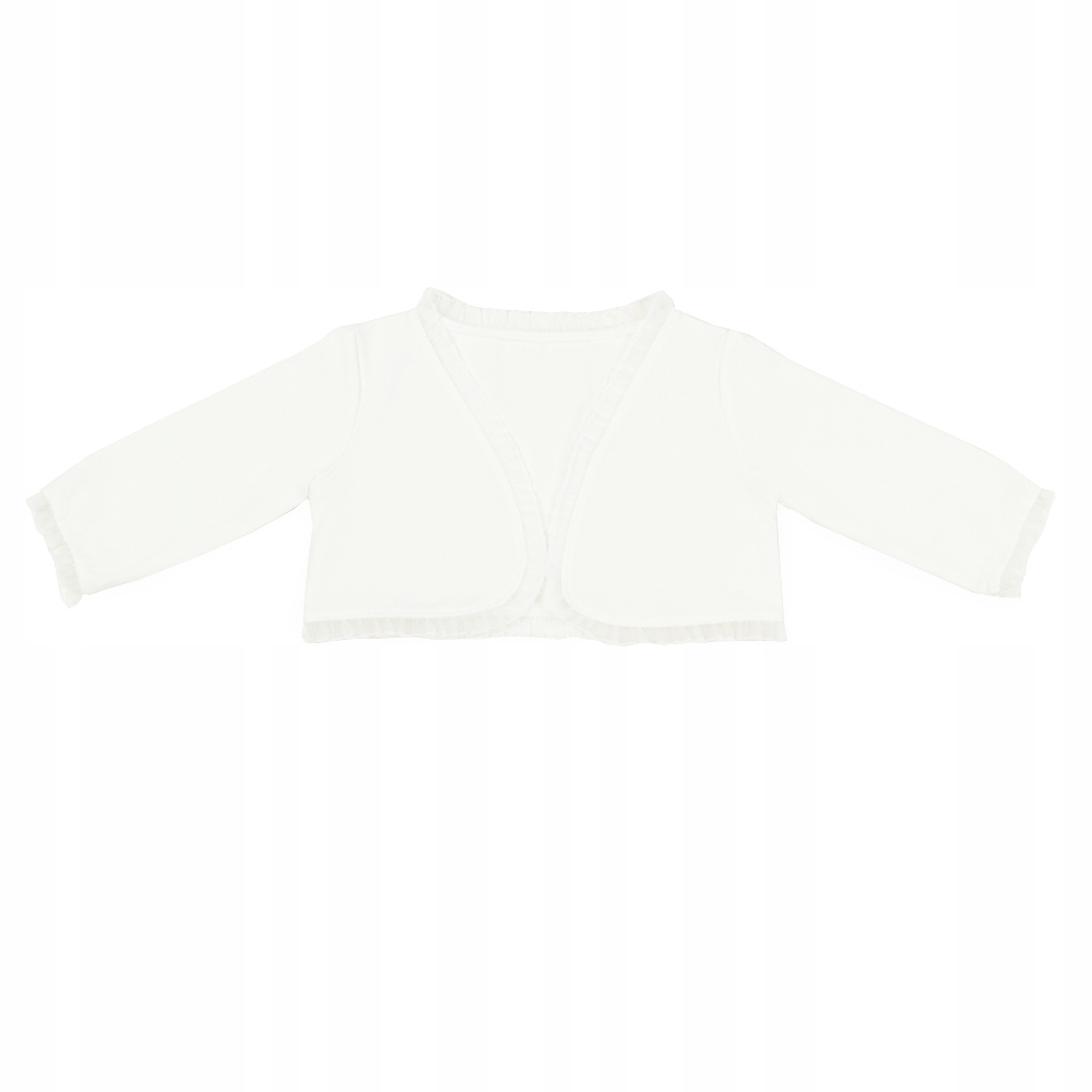 Sweterek bolerko na chrzest białe 80/86 LUKRENCJA Rodzaj sweterek