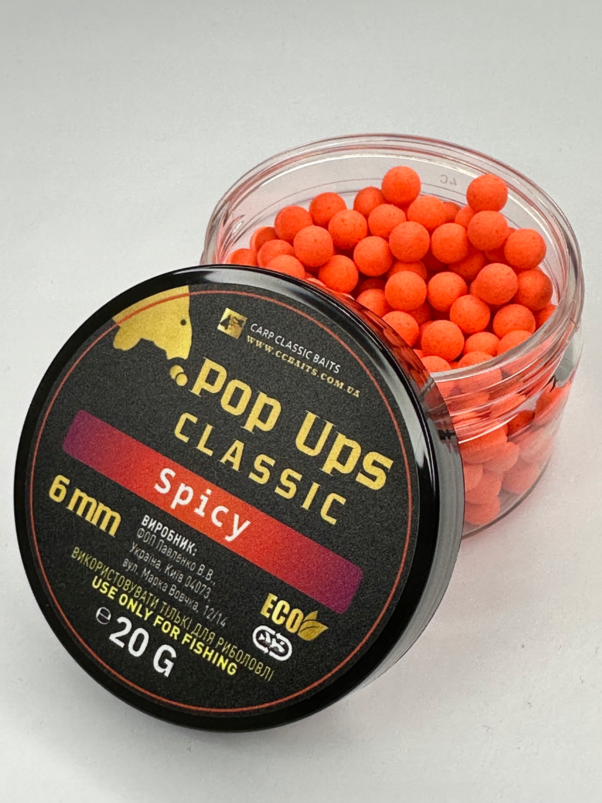 Kulki Carp Classic Baits Pop Ups 6 MM Classic Spicy