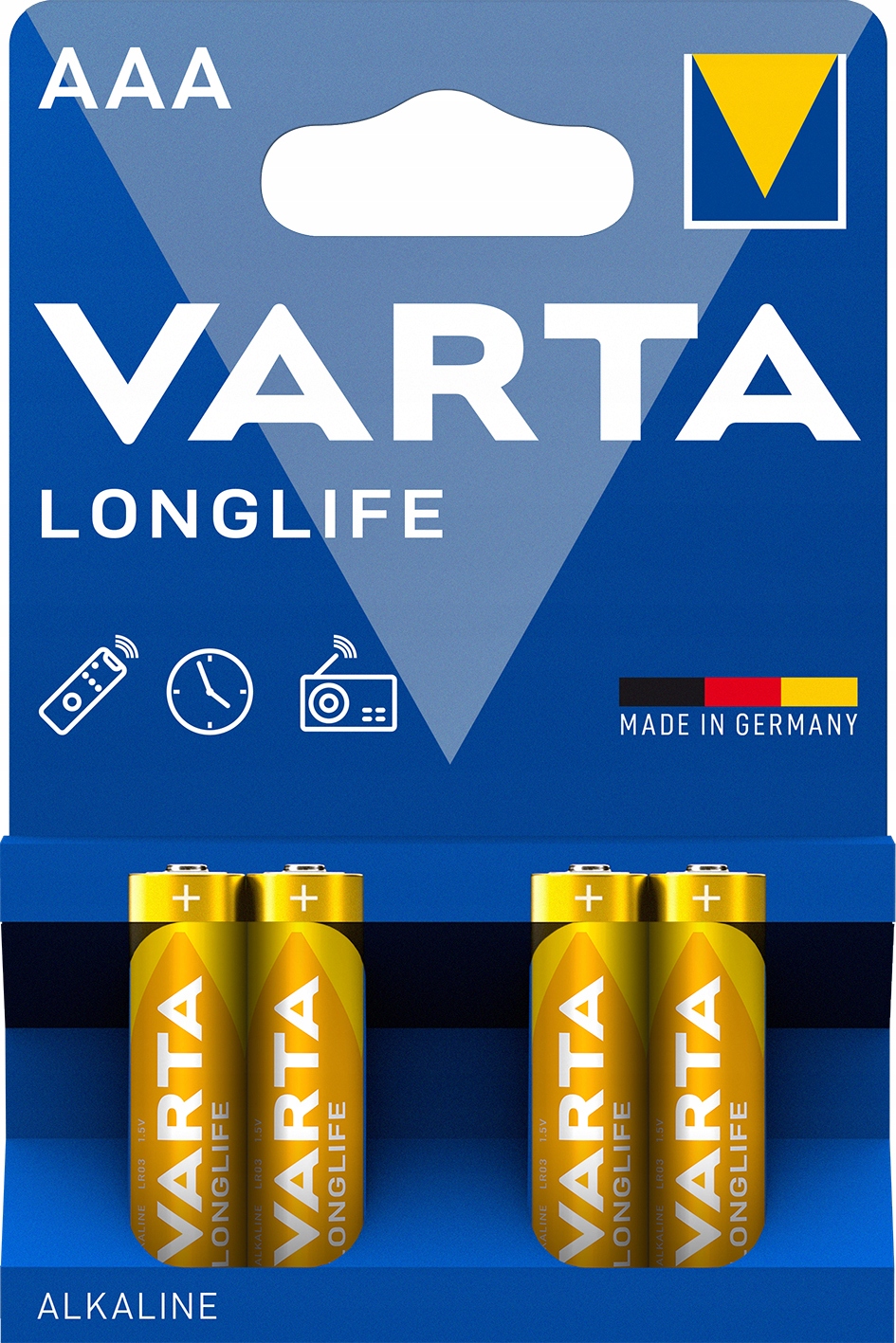 38-001 Varta Longlife Baterie Aaa LR03 Blister 4 sztuki