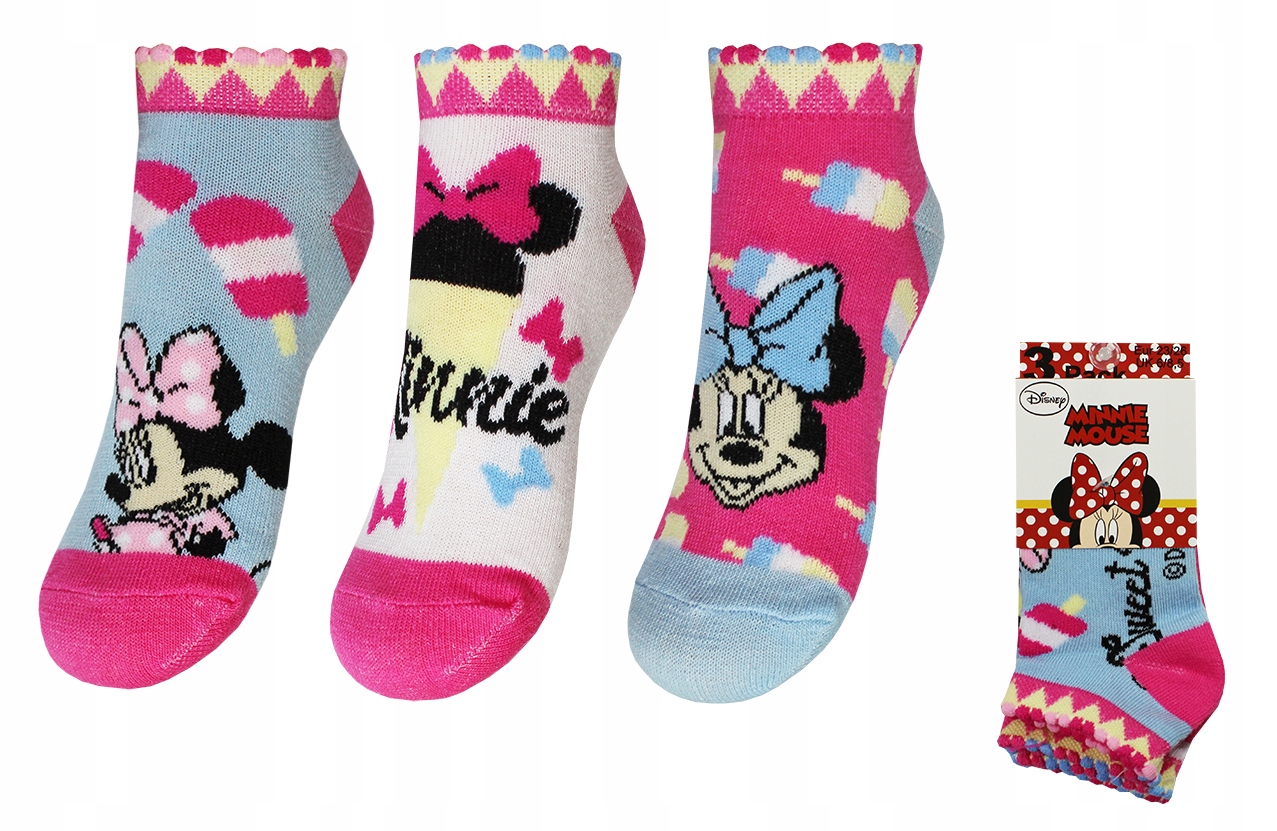 

Myszka Minnie Stopki Dziewczęce Disney 3-PAK 31/34