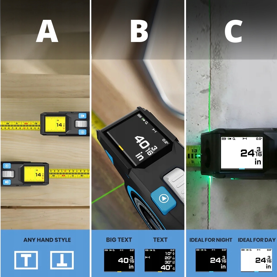 DALMIERZ CYFROWA MIARKA BLUETOOTH APLIKACJA SMART LIFE PROJEKTOWANIE W TEL Dokładność pomiaru (+/- mm) 1