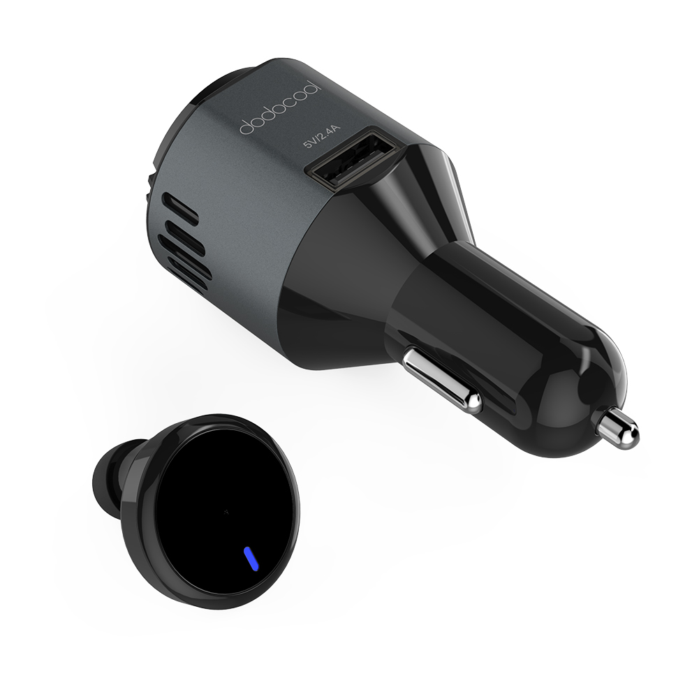 Ładowarka Samochodowa 3w1 z Słuchawką Bt i Jonizatorem Usb Dodocool