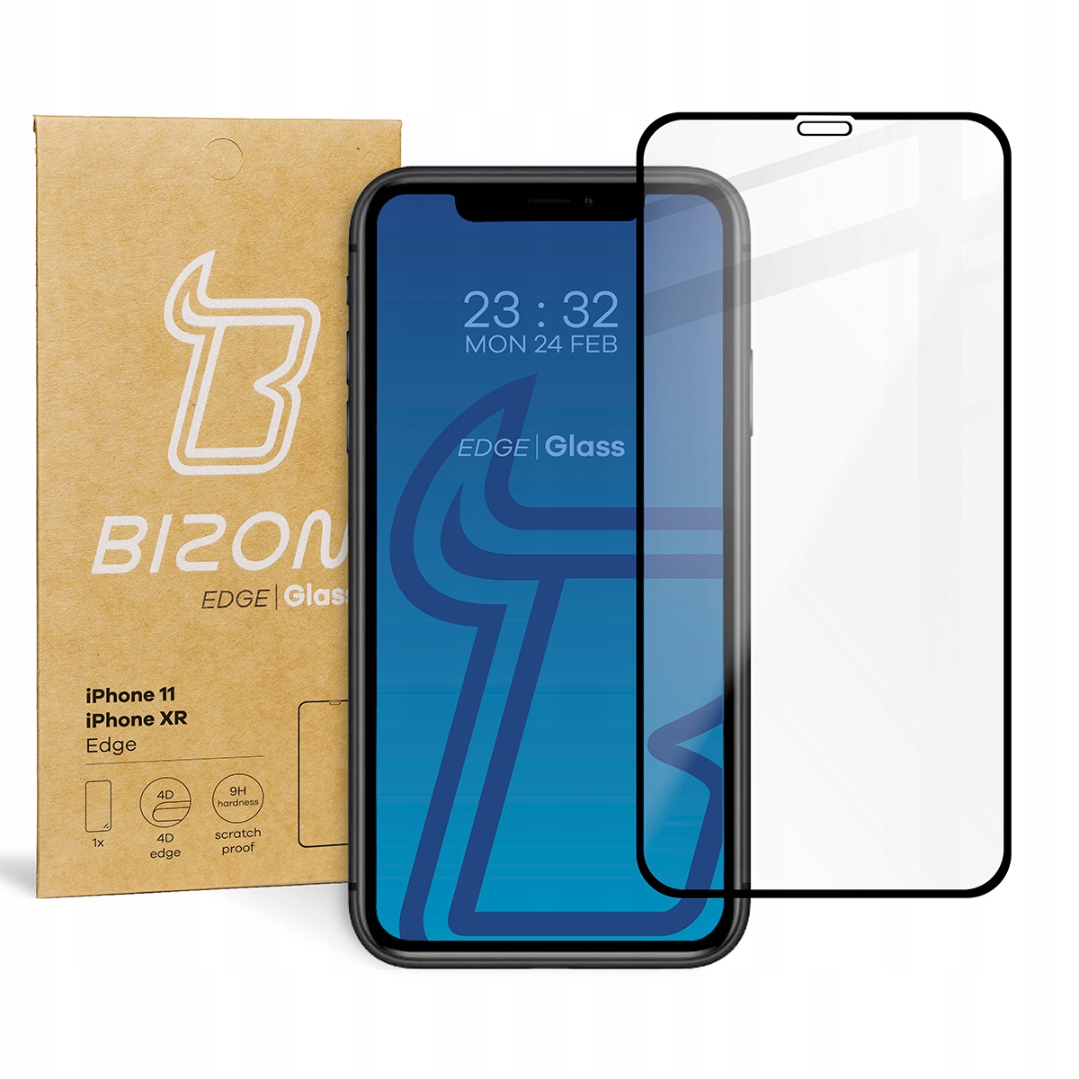 

Szkło hartowane Bizon Edge do iPhone 11/ Xr szybka