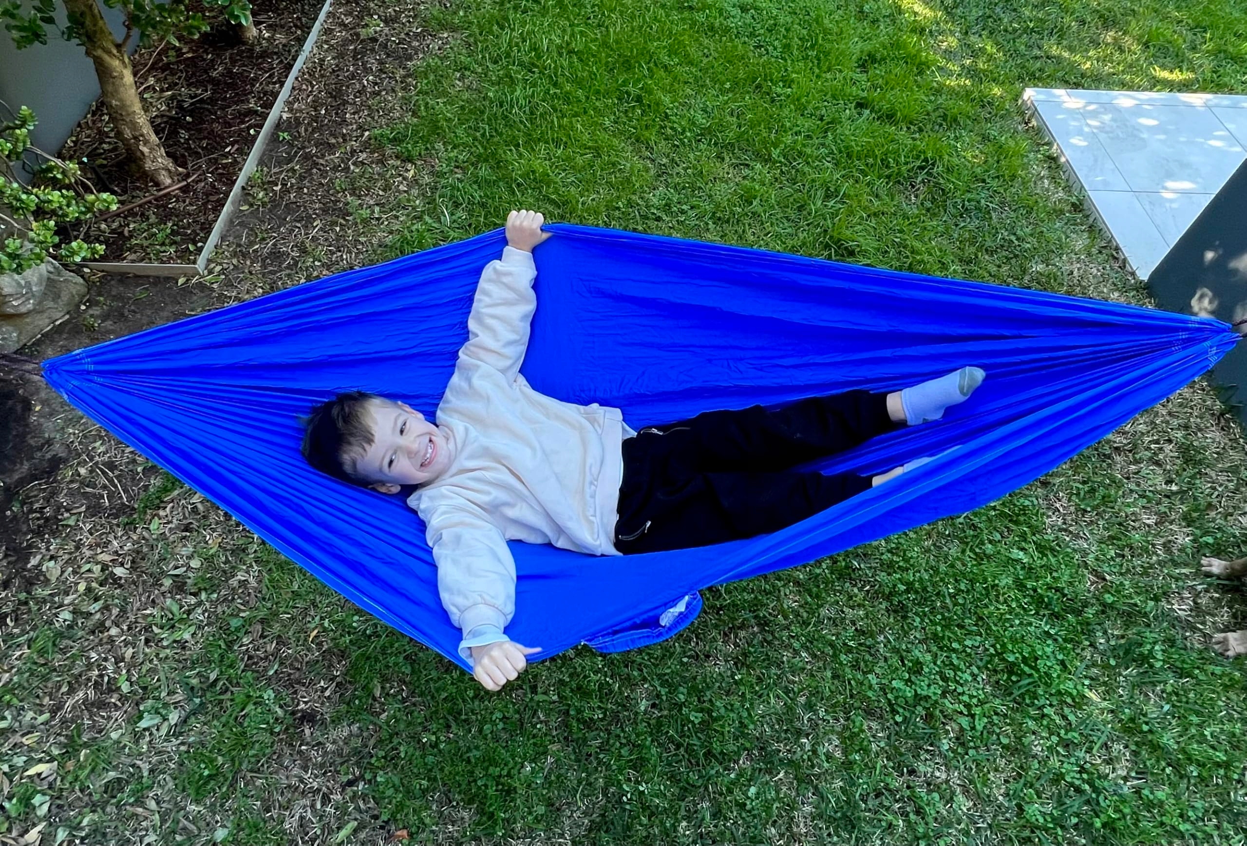 SKY KID Hamak Dla Dzieci Mały Hamak Campingowy Do Wnętrz I Na Zewnątrz — miniatura 2