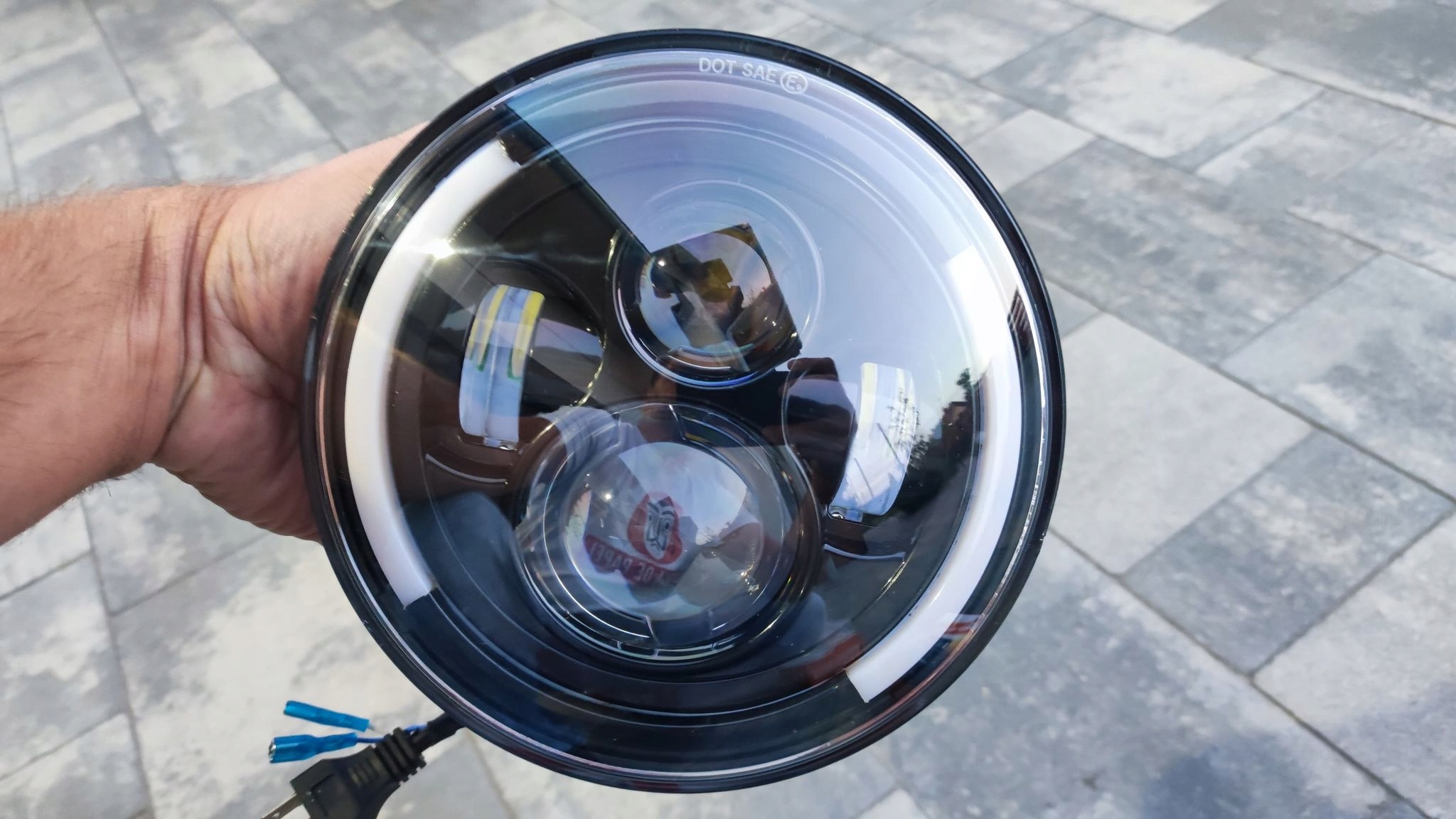 7-calowy reflektor LED motocykl Harley Jeep DOTSAE Dopasowanie do pojazdu produkt uniwersalny