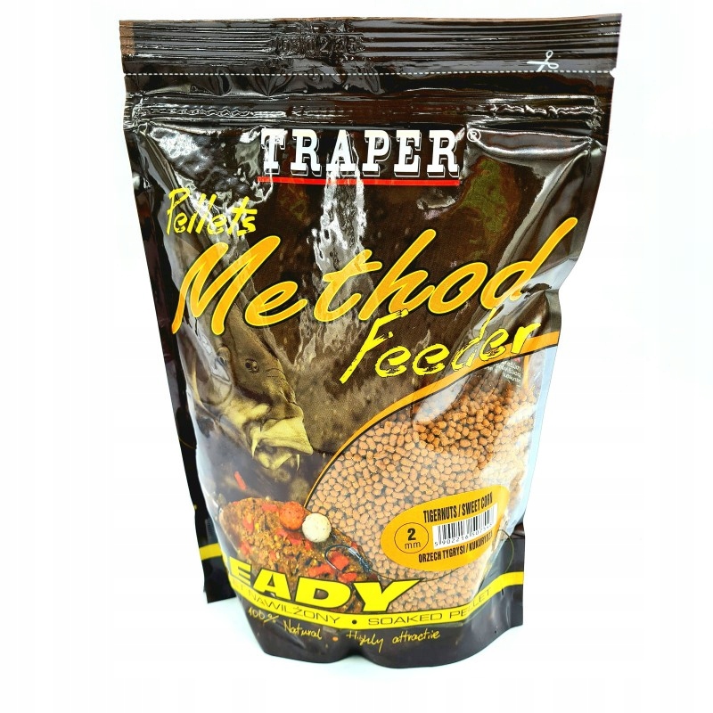 Pellet Traper Method Feeder Ready 2mm 500g Orzech Tygrysi Kukurydza