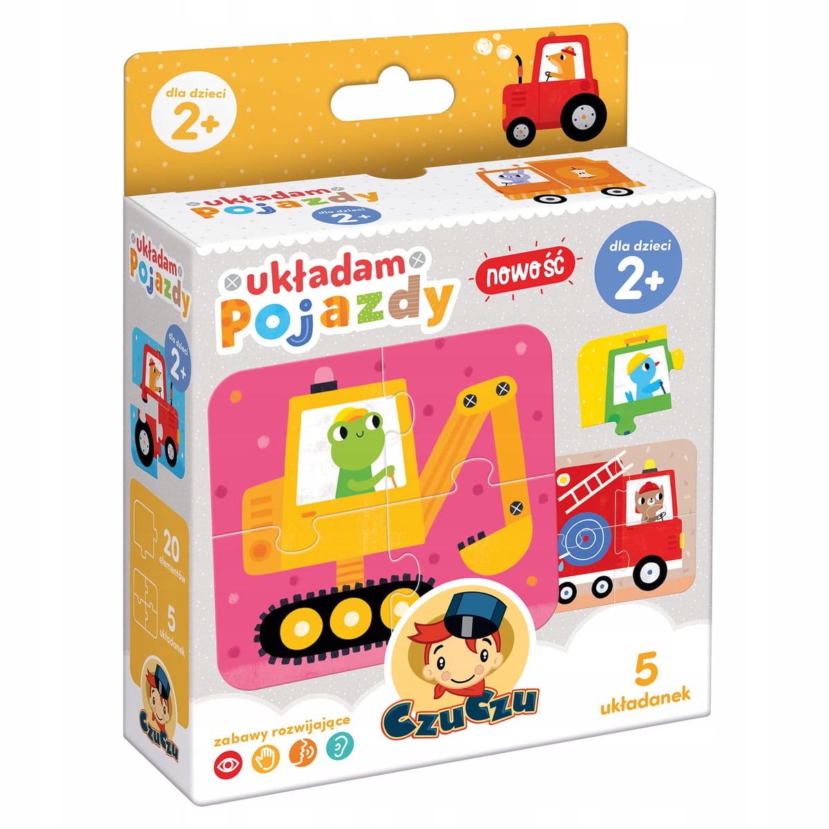 

Czuczu Puzzle Układam Pojazdy 2+ duże el. Czu Czu