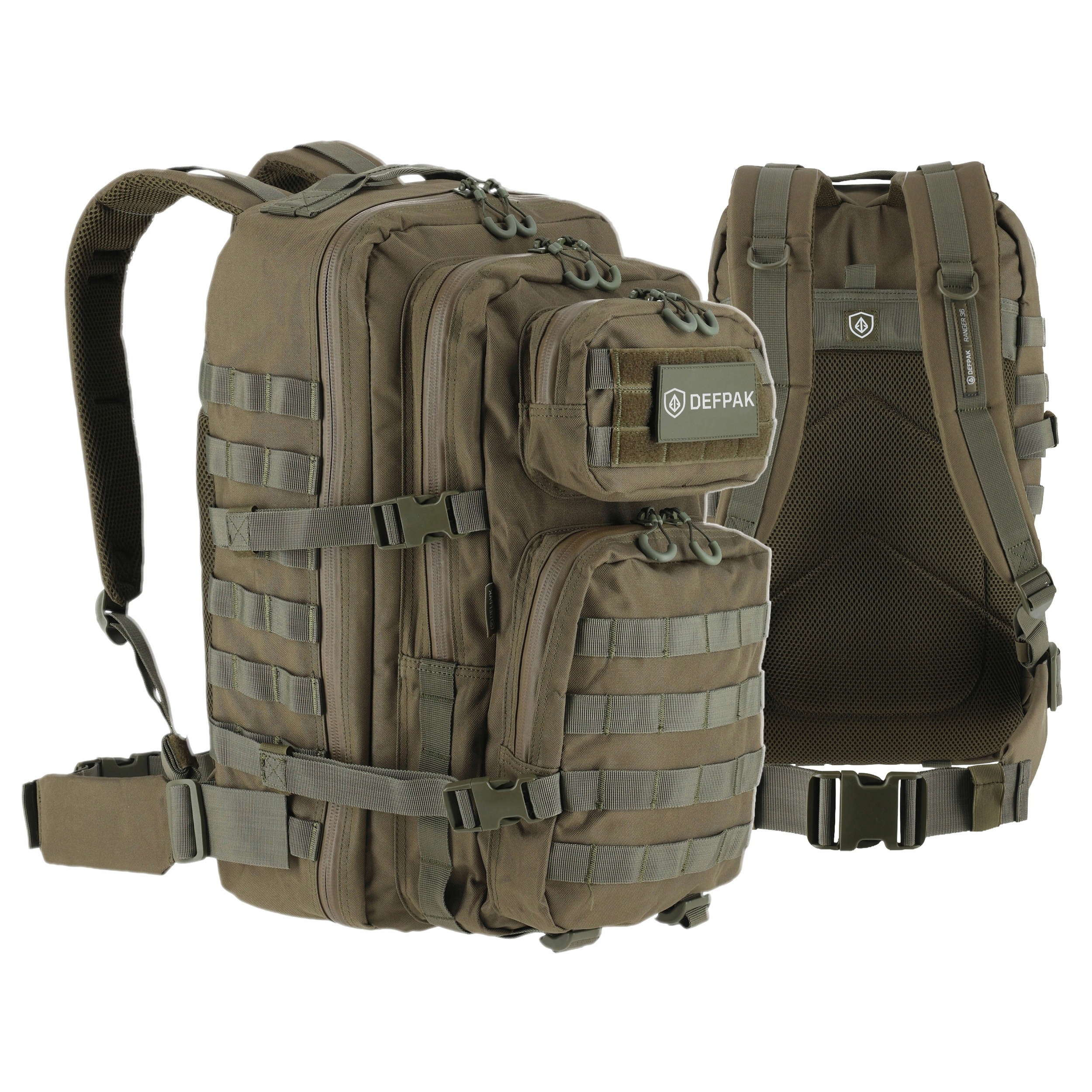 Plecak wojskowy militarny taktyczny Defpak Ranger Molle 600D oliwkowy 36L