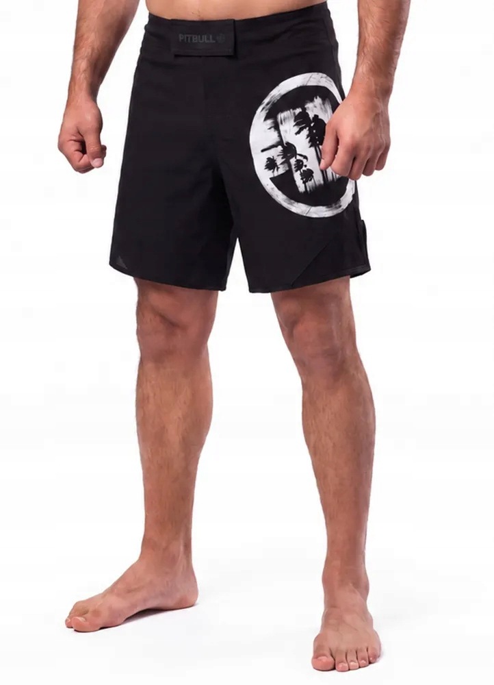 Pánské kraťasy Pitbull Jet Mesh Logo Palms