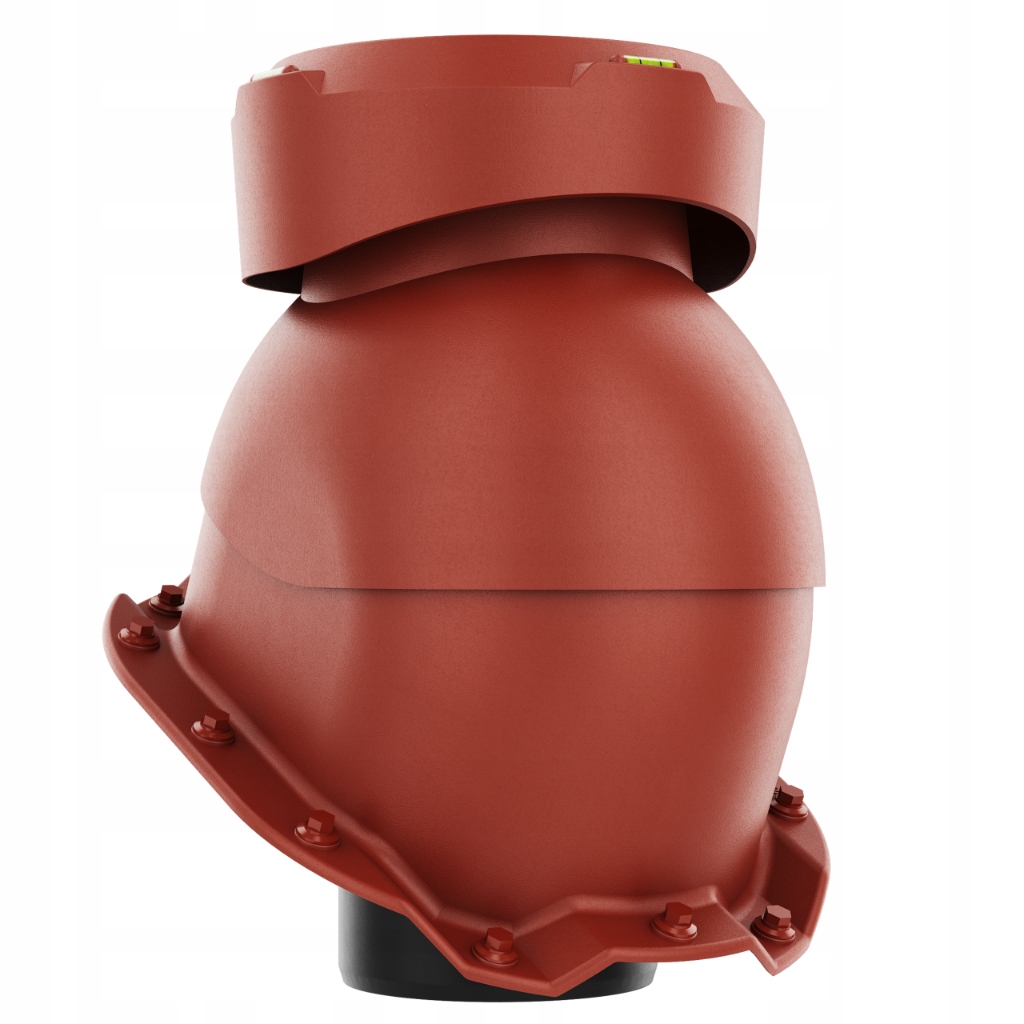 Krbový kanalizační ventilátor fi110 Trapez T14 Červený 3009