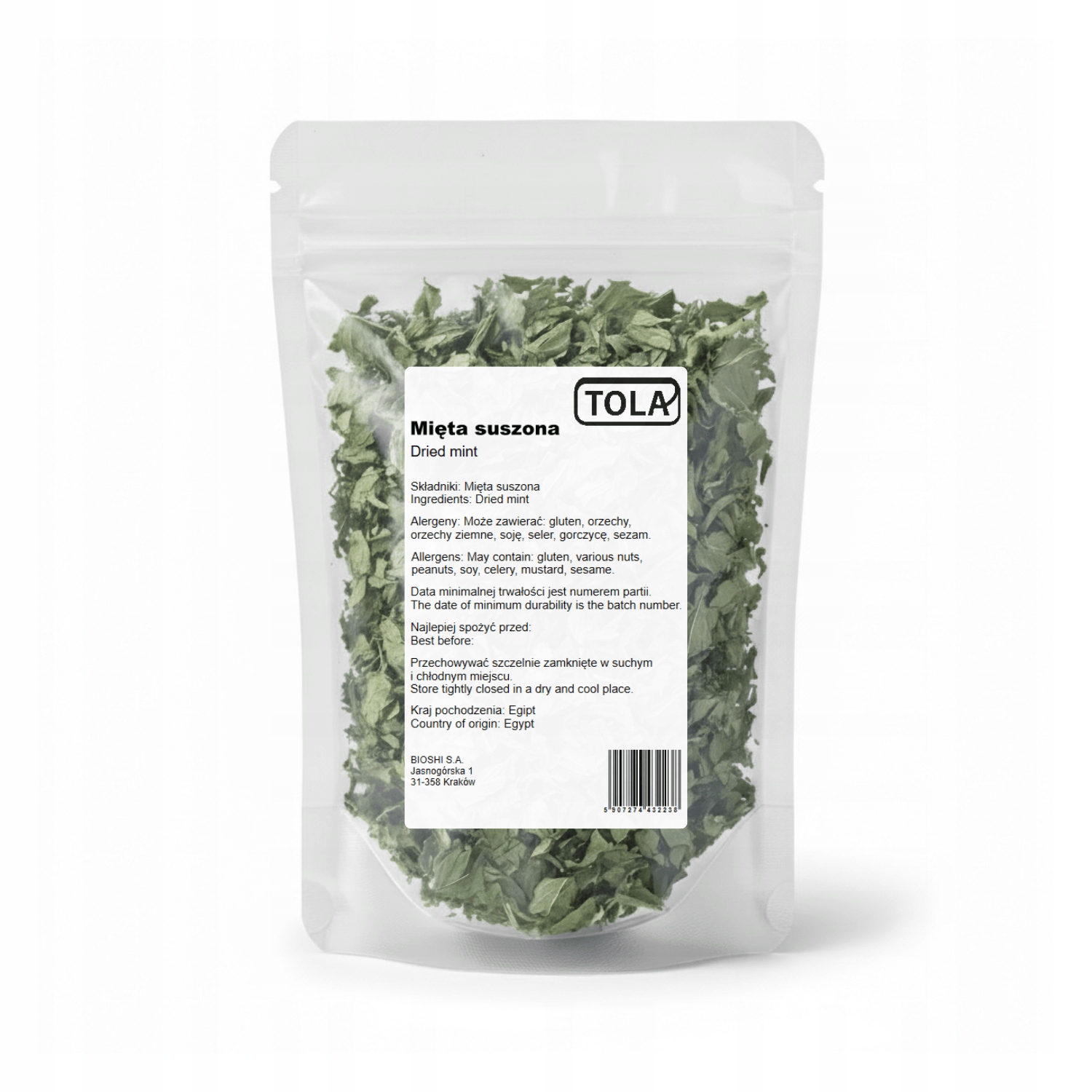 Levně Sušená Máta 10 kg čajová bylina, vysoká kvalita Tola