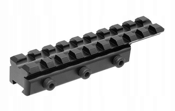 Montaż Leapers adapter Dovetail Picatinny 11 mm 22 mm do optyki czarny
