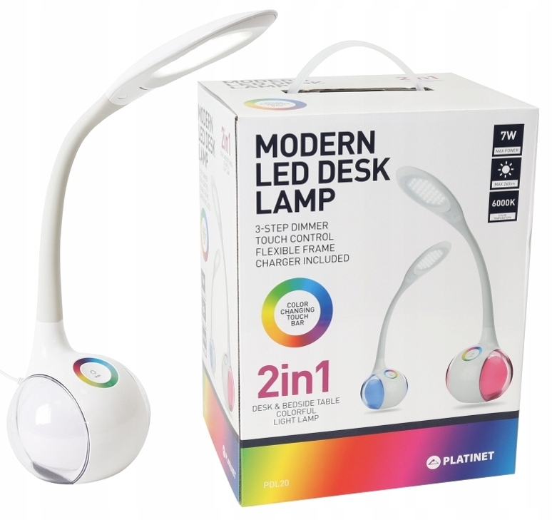 

Lampka biurkowa na biurko Led 7W zmieniająca kolor