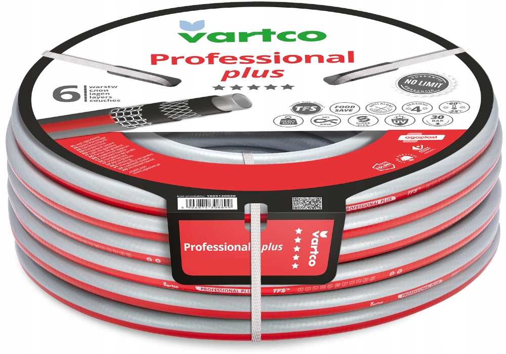 Nekroutící se zahradní hadice 6-vrstvá Tfs 1/2 20 m Vartco