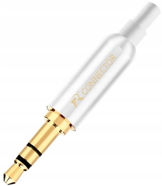 

Jack 3.5mm Hi-Fi Rconnect. wtyk słuchawkowy biały