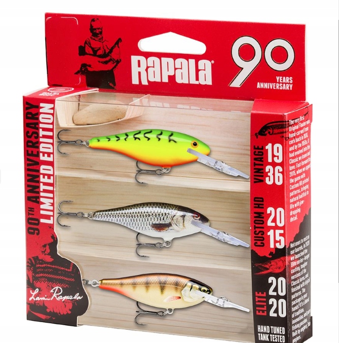 Rapala Zestaw Przynęt Spinningowych Wobler na 90-lecie