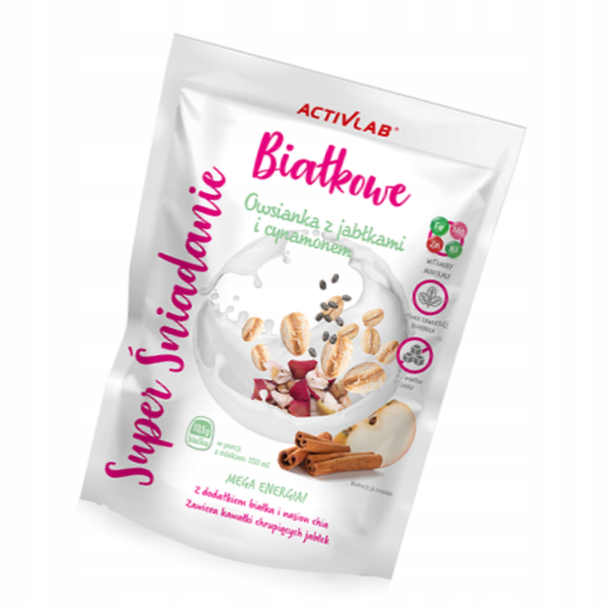 Ovesná Kaše s jablky a skořicí 300 g Proteinová Snídaně