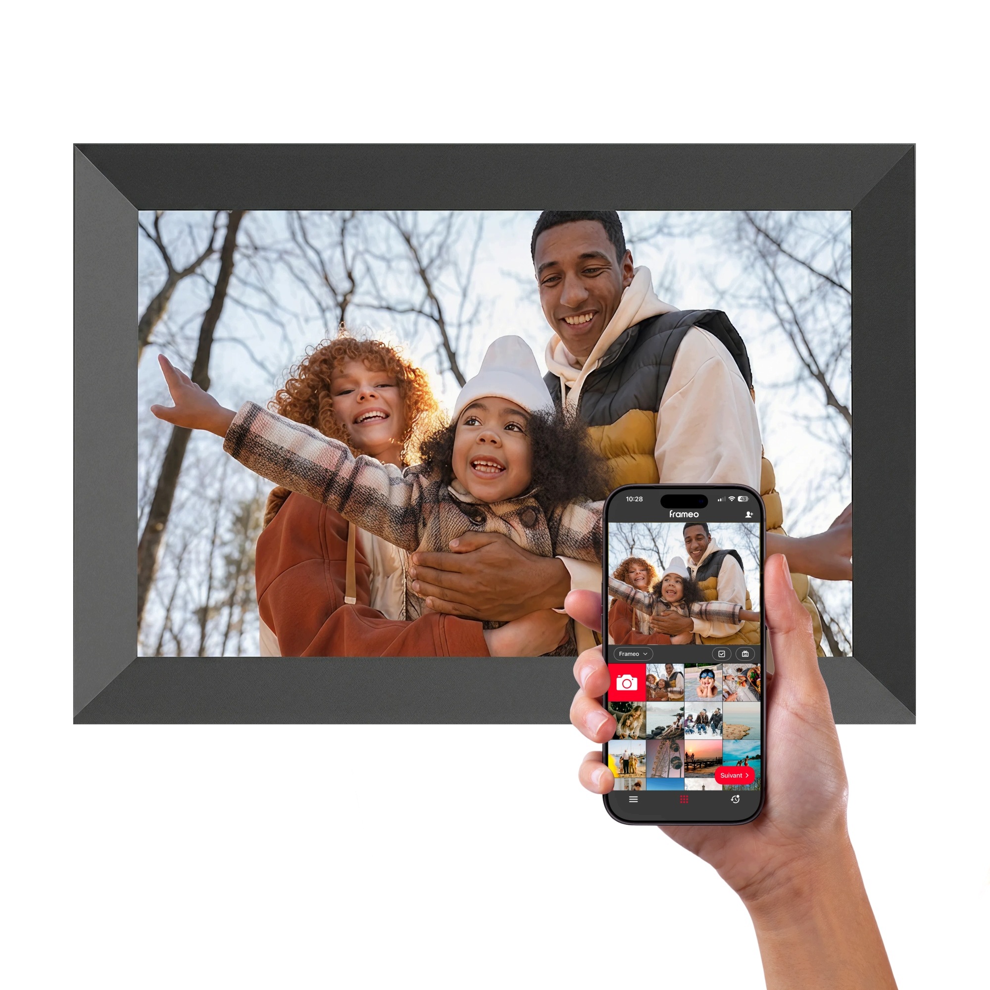 Rámeček Digitální 10'' Wi-Fi LCD Hd Agfa Auto Otáčení Snímač pohybu Paměť 16GB