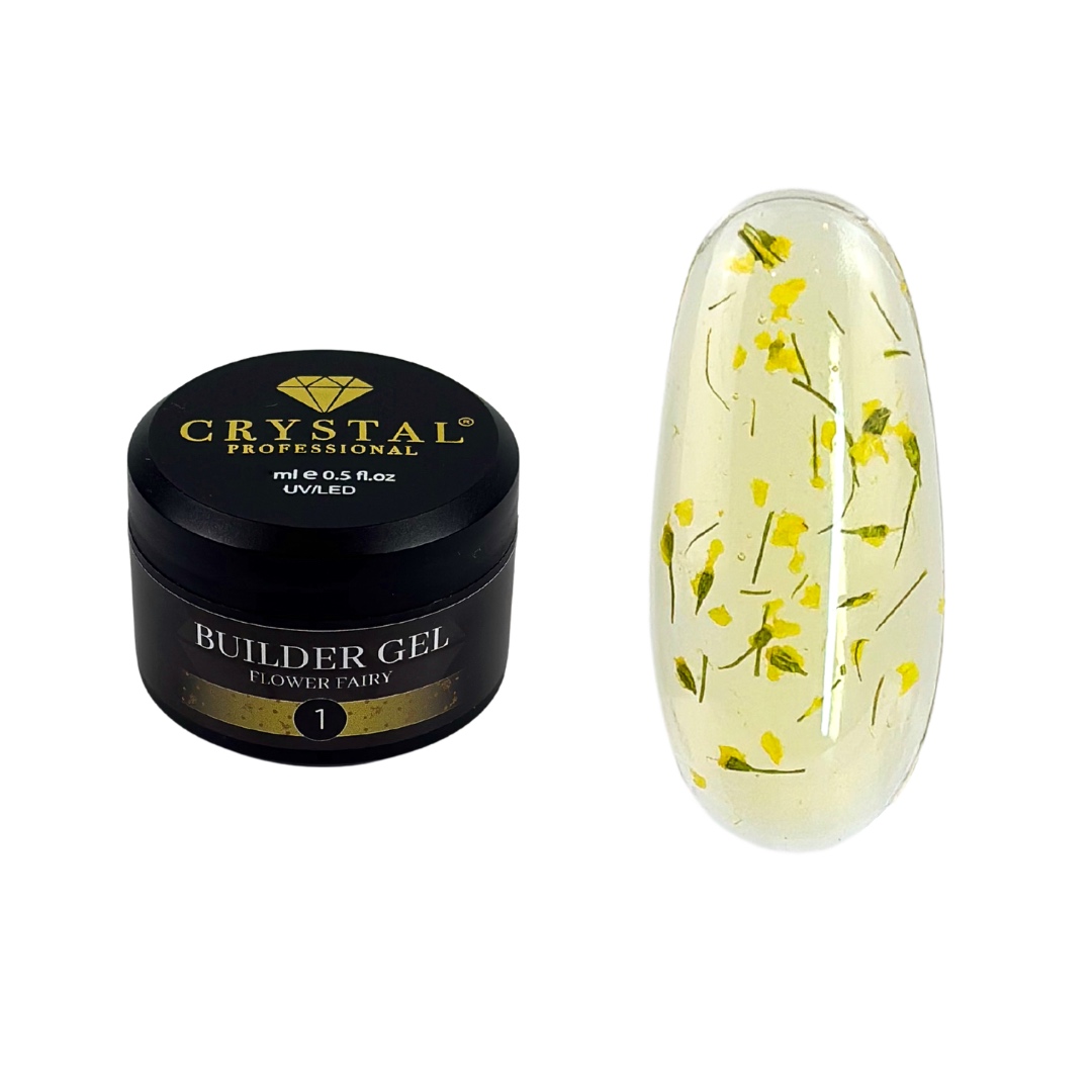 Builder Gel Flower Fairy #1 Crystal Professional Żel budujący