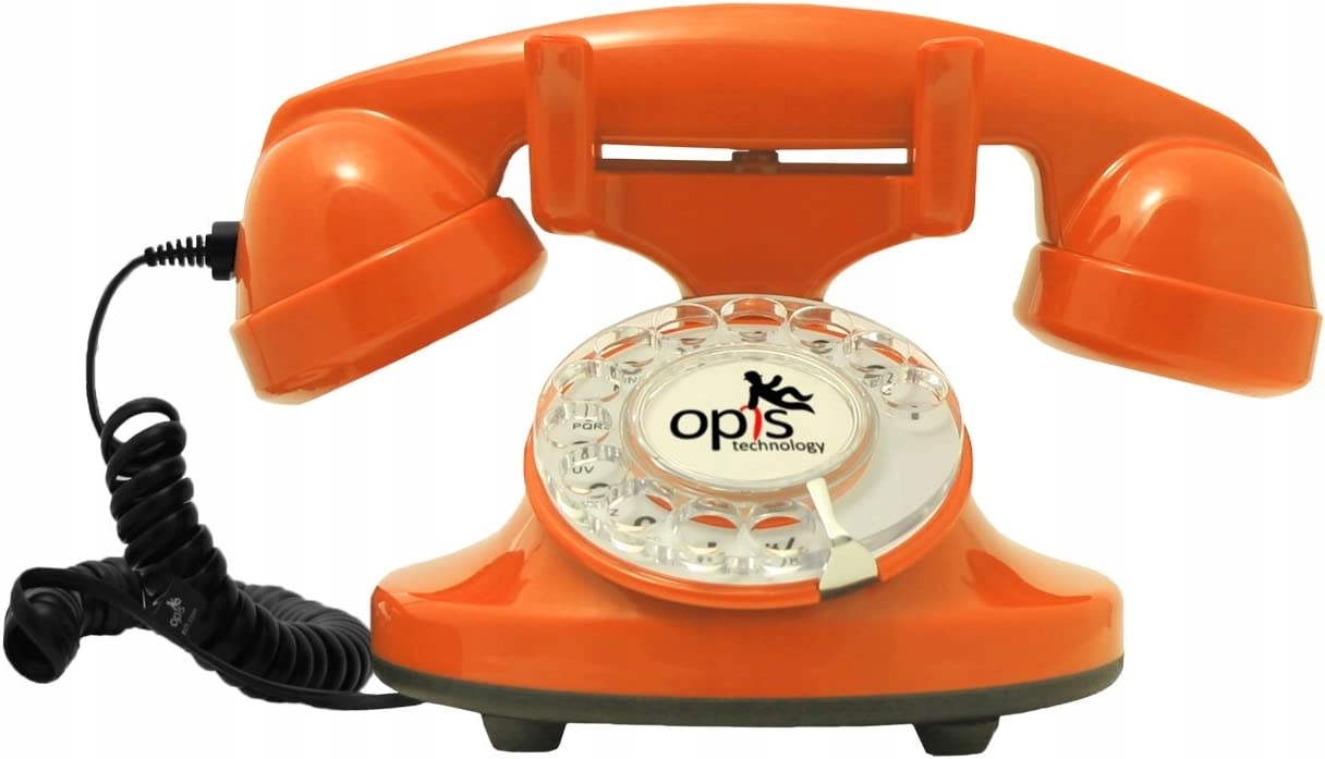 OPIS FunkyFon Cable: Retro Telefon z tarcz wyboru Stan opakowania oryginalne