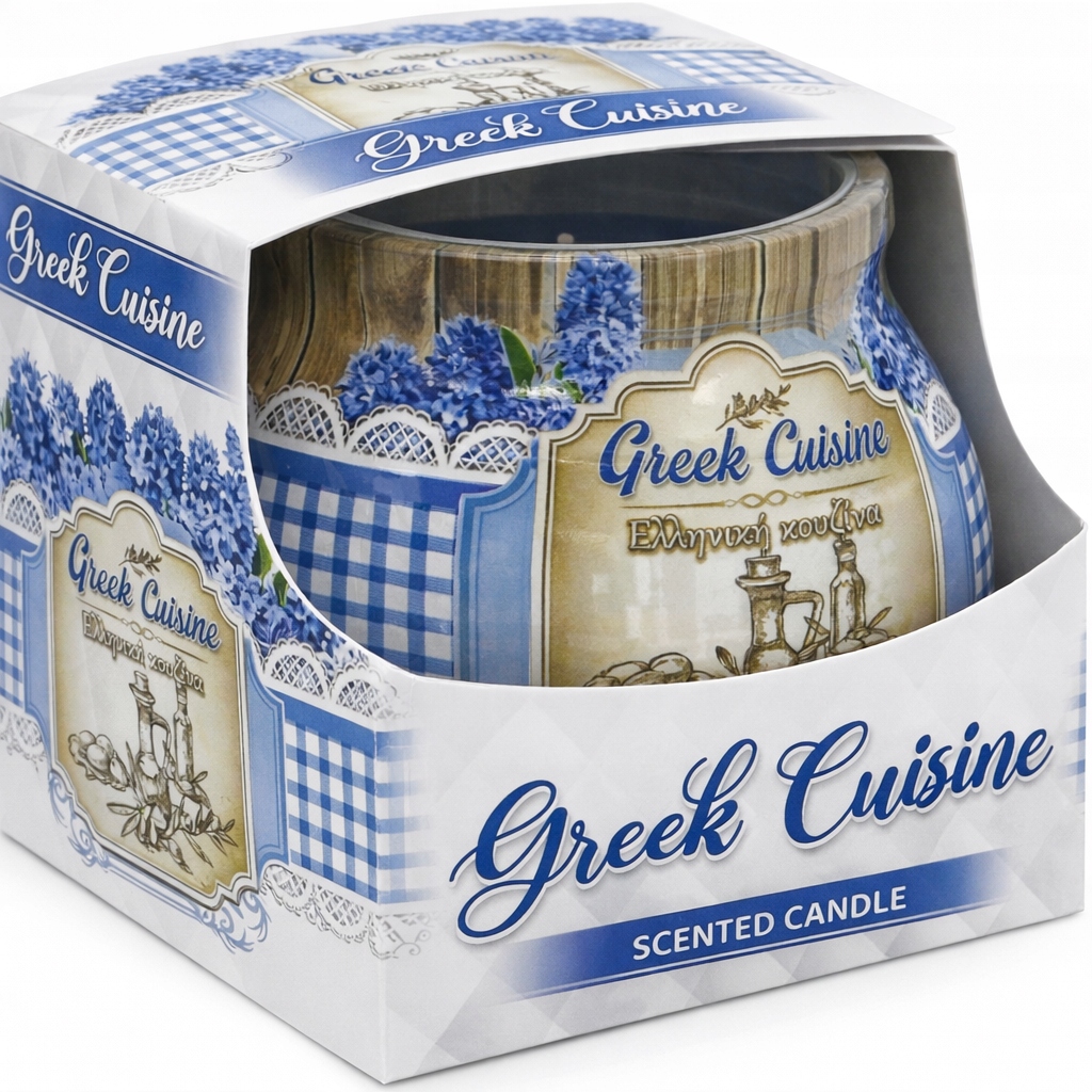 Świeca zapachowa parafinowa Miral 80 g GREEK CUISINE Kuchnia grecka