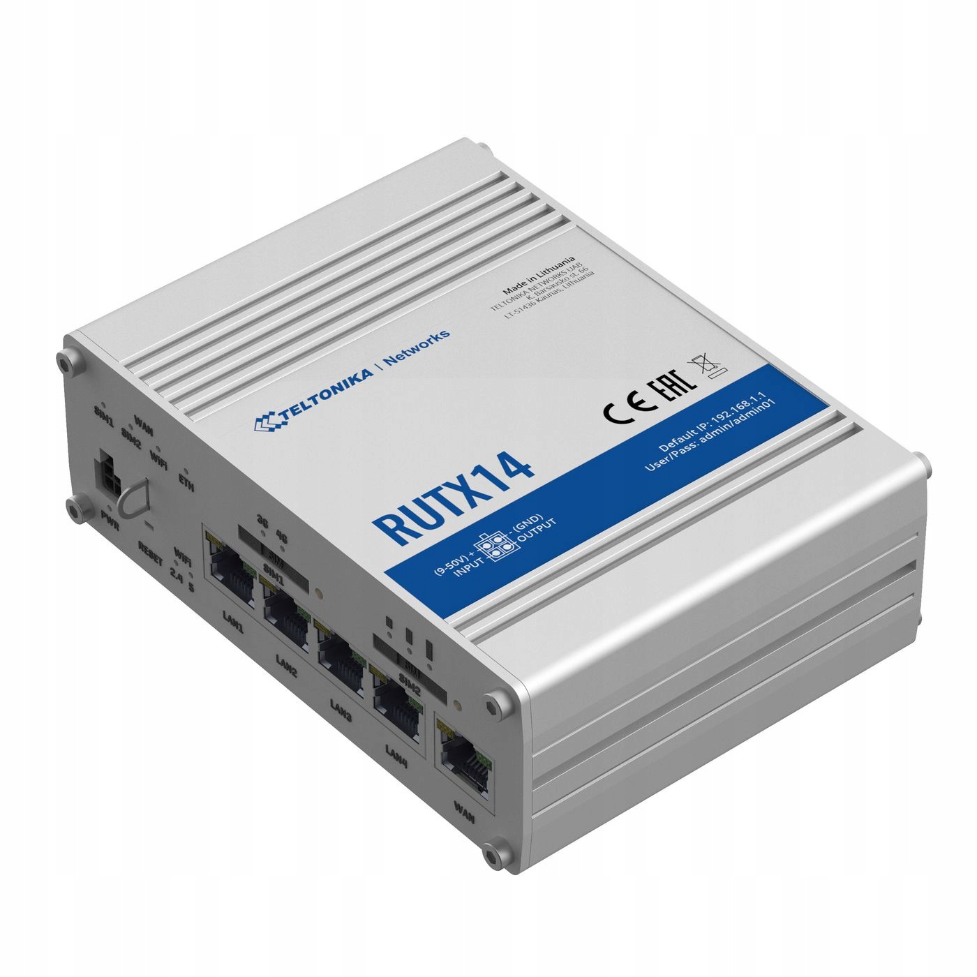 Teltonika Networks RUTX14 4G Lte CAT12 průmyslový router