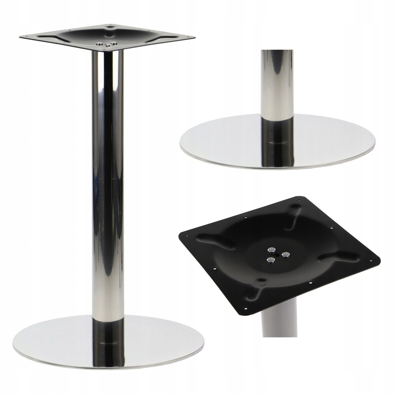 Podstavec Stolku SH-3001-5/P Inox Fi 44,5 CM Pro Desku 70X70 Nebo Fi 70 CM