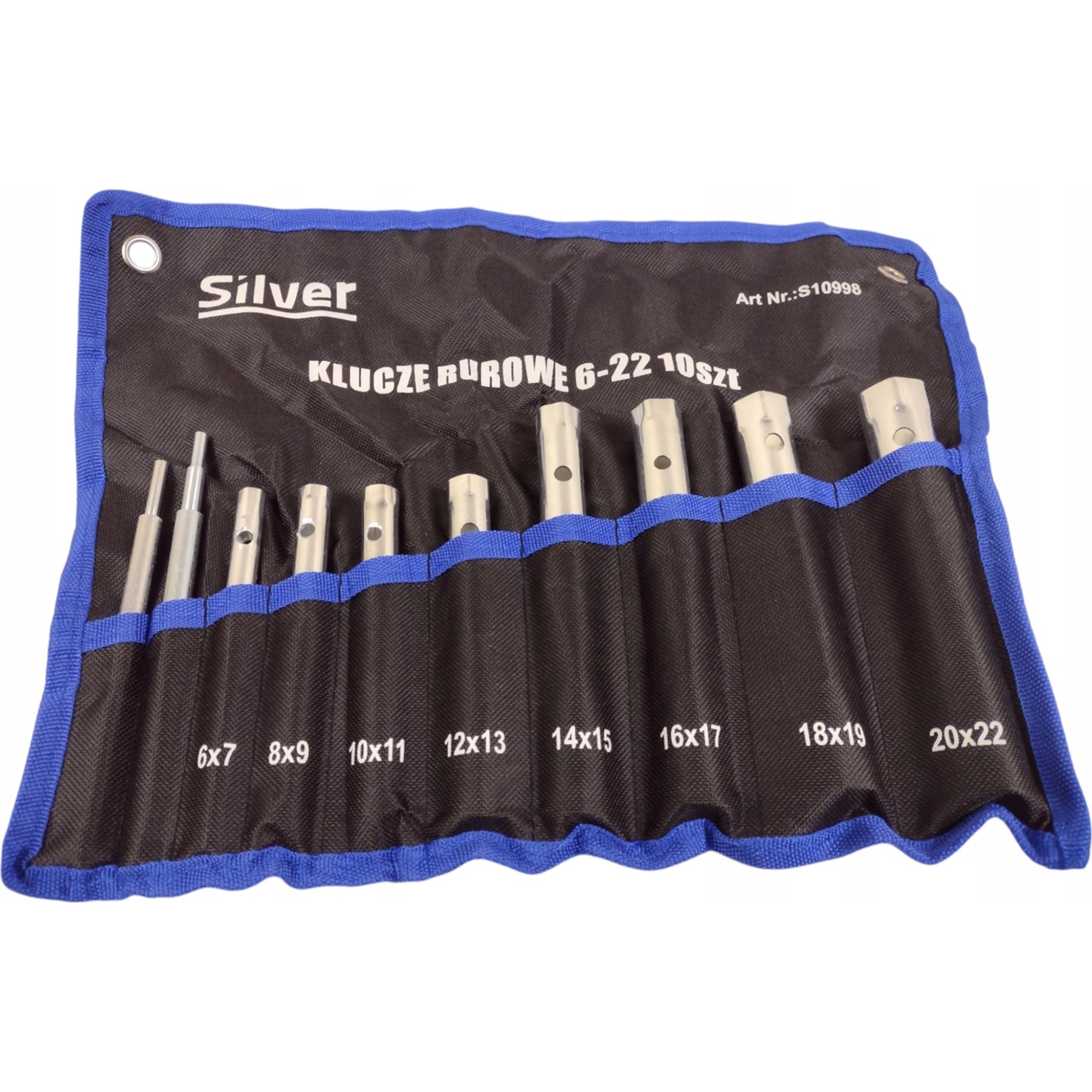 Zestaw kluczy rurowych 6-22 mm dwustronne w etui SilverTools S10998