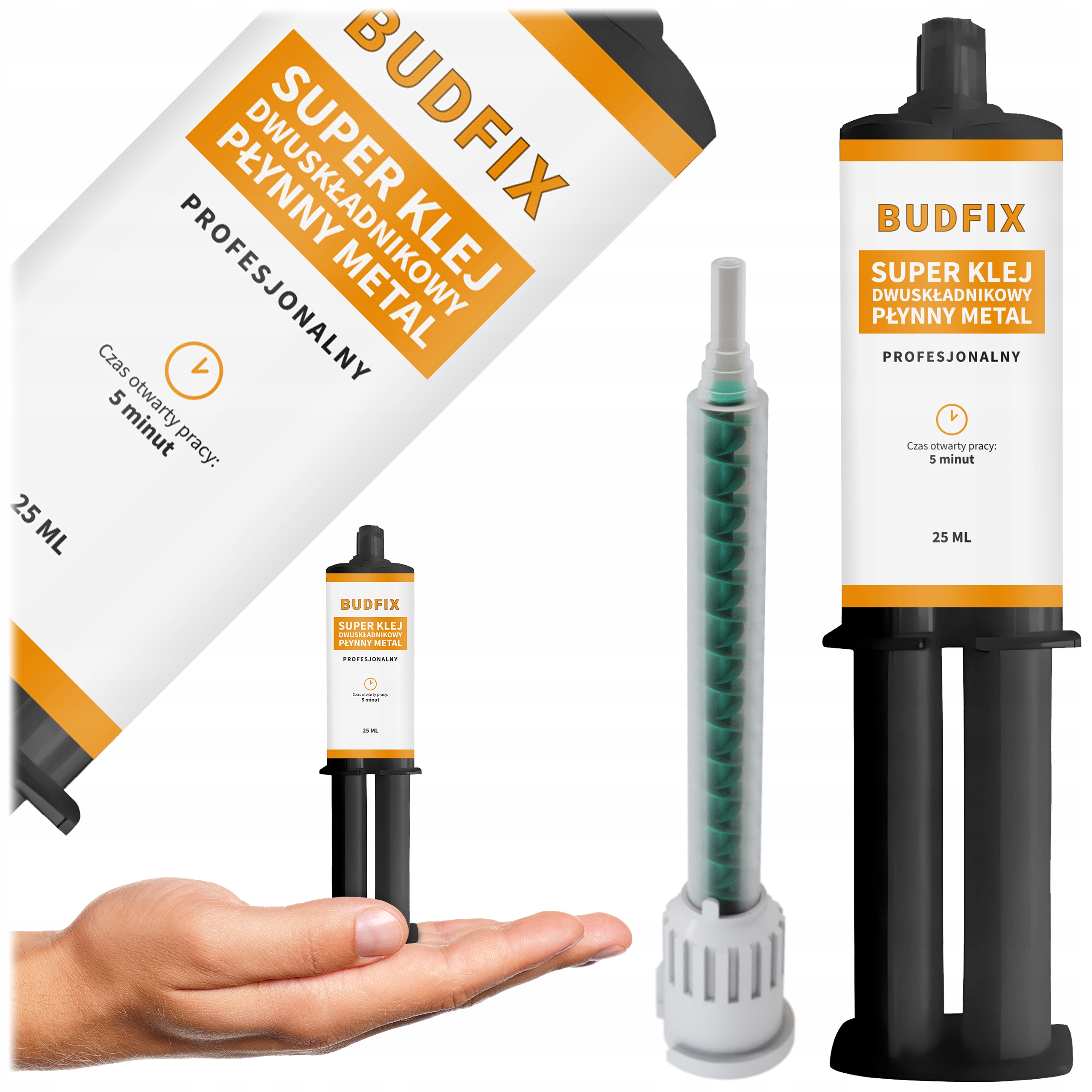 Klej Do Metalu Aluminium Żeliwa Gwintów Silnika Chłodnicy Stal Epoksyd 25ml