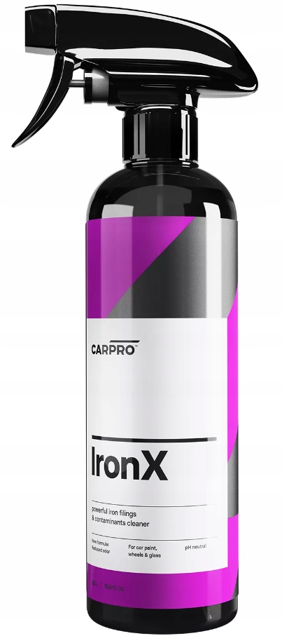 CarPro IronX Deironizer na lotną rdzę dekontaminacja lakieru i felg 500ml