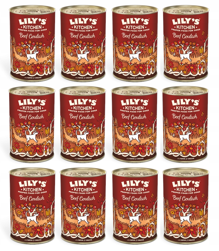 Levně Lily's Kitchen Beef Goulash – kompletní Vlhké Krmivo bez obilovin 12 x 400 g