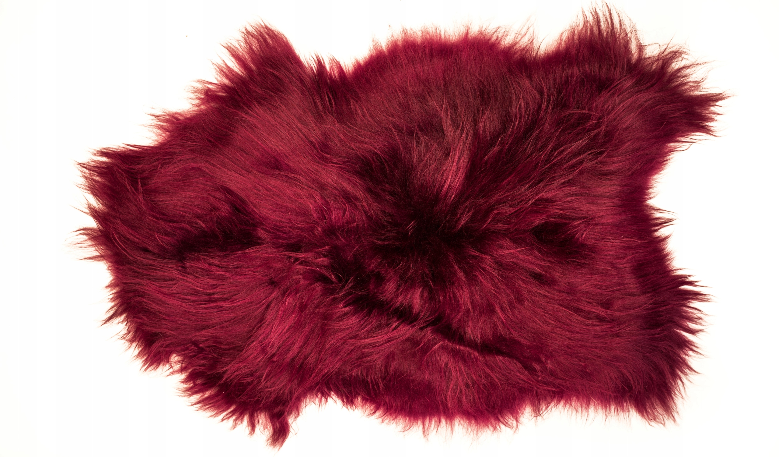 Ovčí kůže Dlouhý vlas Purpurová kůže Přírodní červené víno