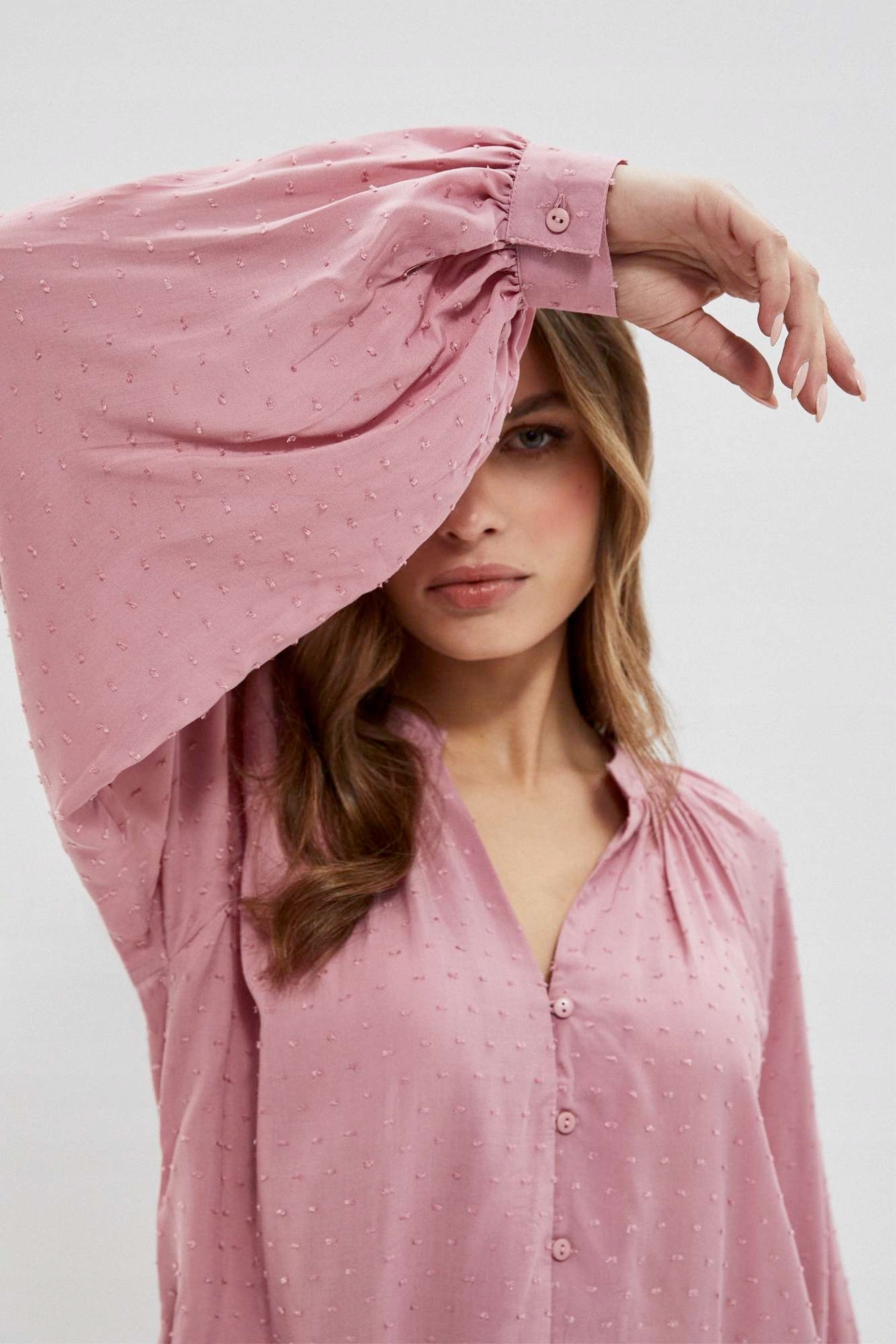 

Koszula z bufiastymi rękawami XL od Moodo