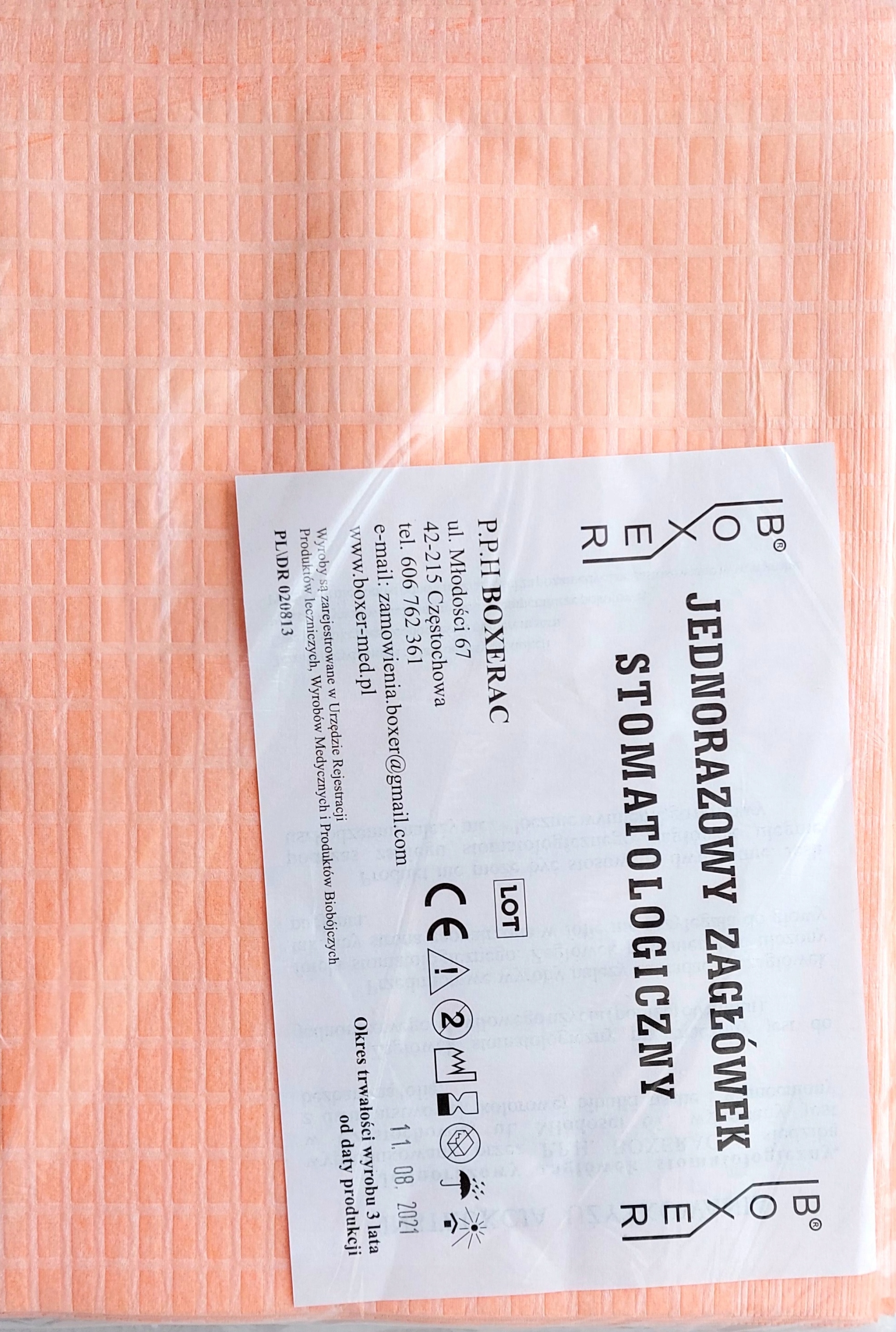 

Boxer Pokrowce Na Zagłówki 25szt Pomarańczowe