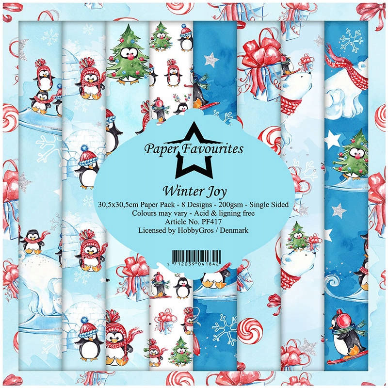 Zestaw Papierów 30x30cm Dixi Winter Joy