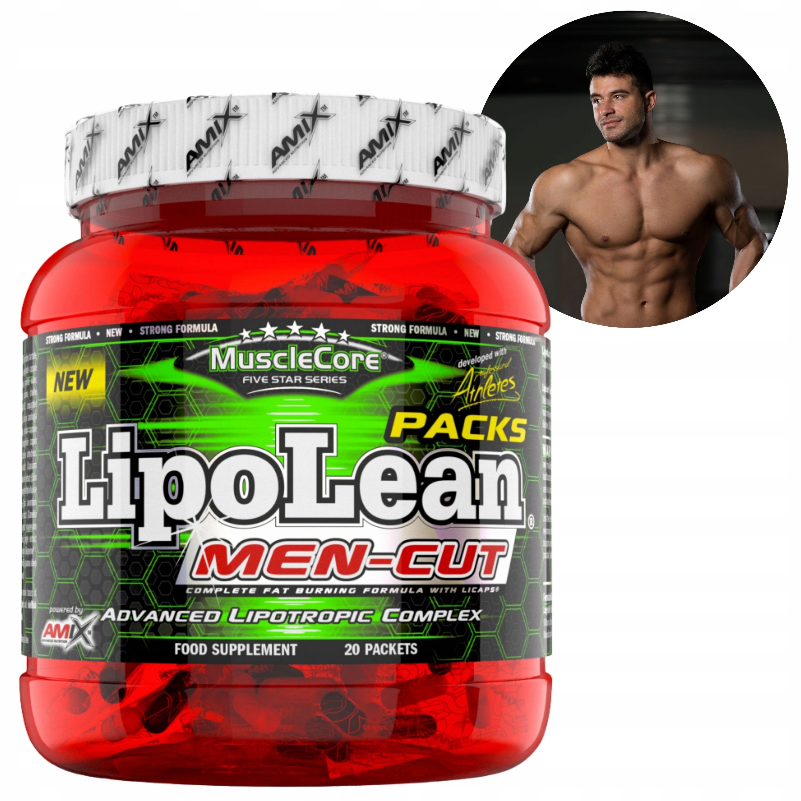 Amix LipoLean Fat Burner Silný spalovač tuku z břicha pro muže
