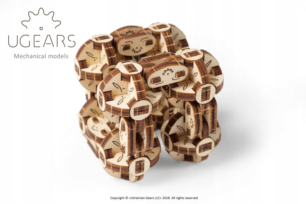 

Ugears Sześcian Sferyczny Flexi-Cubus Puzzle 3D