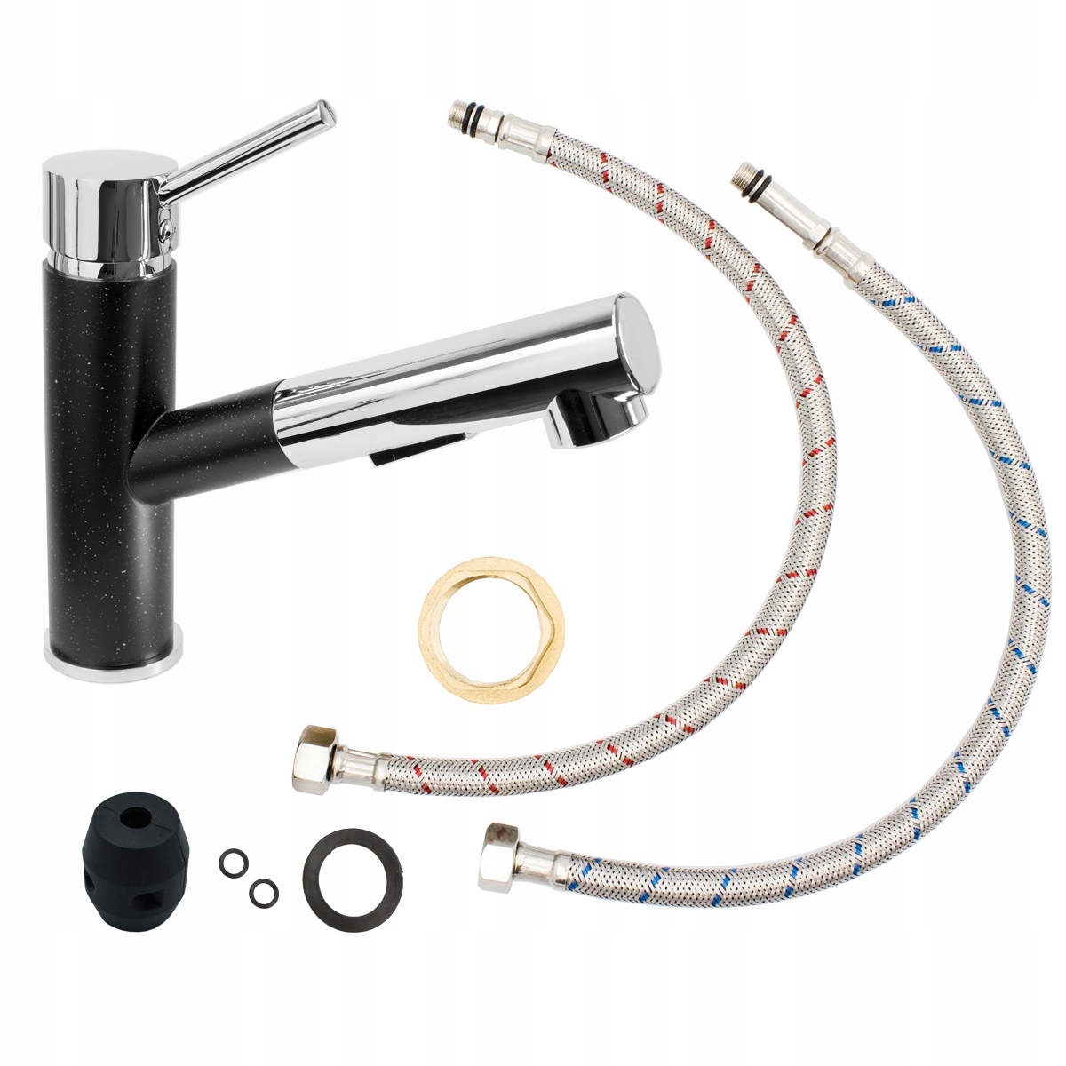 CADO2 GRANIT BATERIA KUCHENNA Z WYCIĄGANĄ WYLEWKĄ Marka Gamma