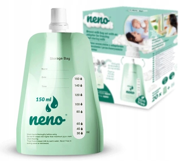 ORYGINALNE NENO WORECZKI DO MROŻENIA POKARMU + ADAPTER 20 sztuk