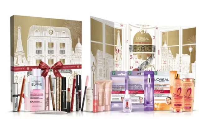L'oreal Paris Adventní Kalendář S Produkty Pro Péči O Make-up 8A32