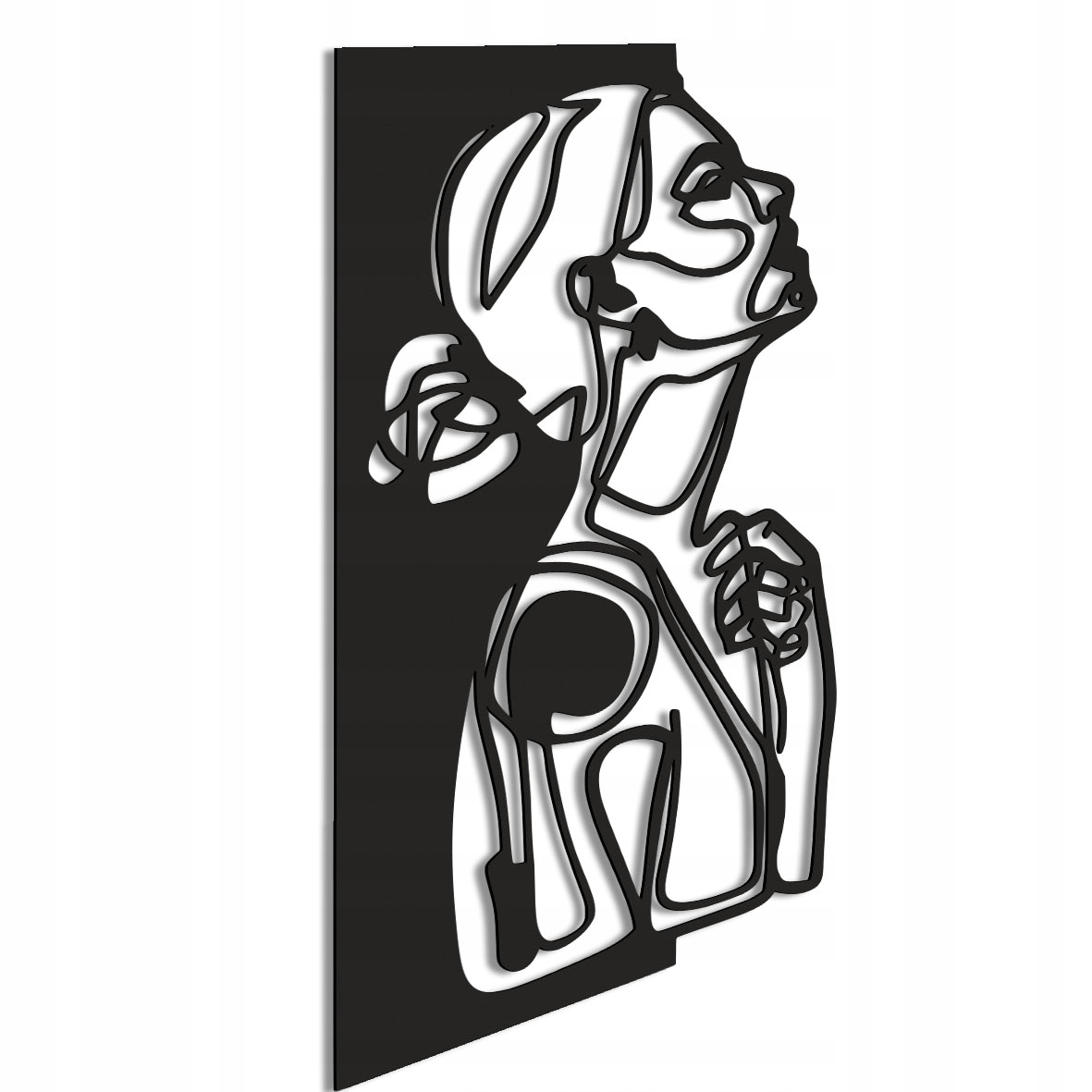 Dřevěný obraz Žena Loft Obraz 3D dekor