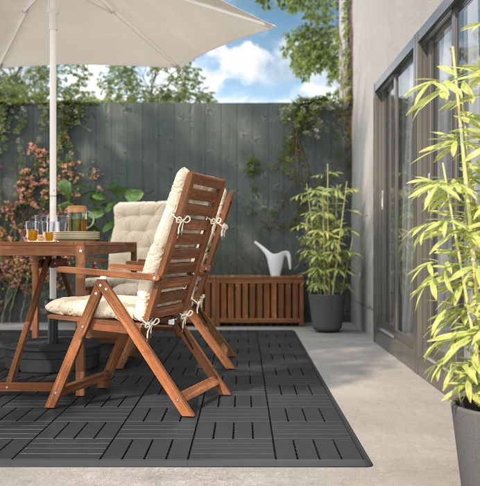 PŁYTKI TARASOWE BALKONOWE PANELE PODEST 30x30 PŁYTKI NA KLIK ANTRACYT EAN (GTIN) 5903933669397