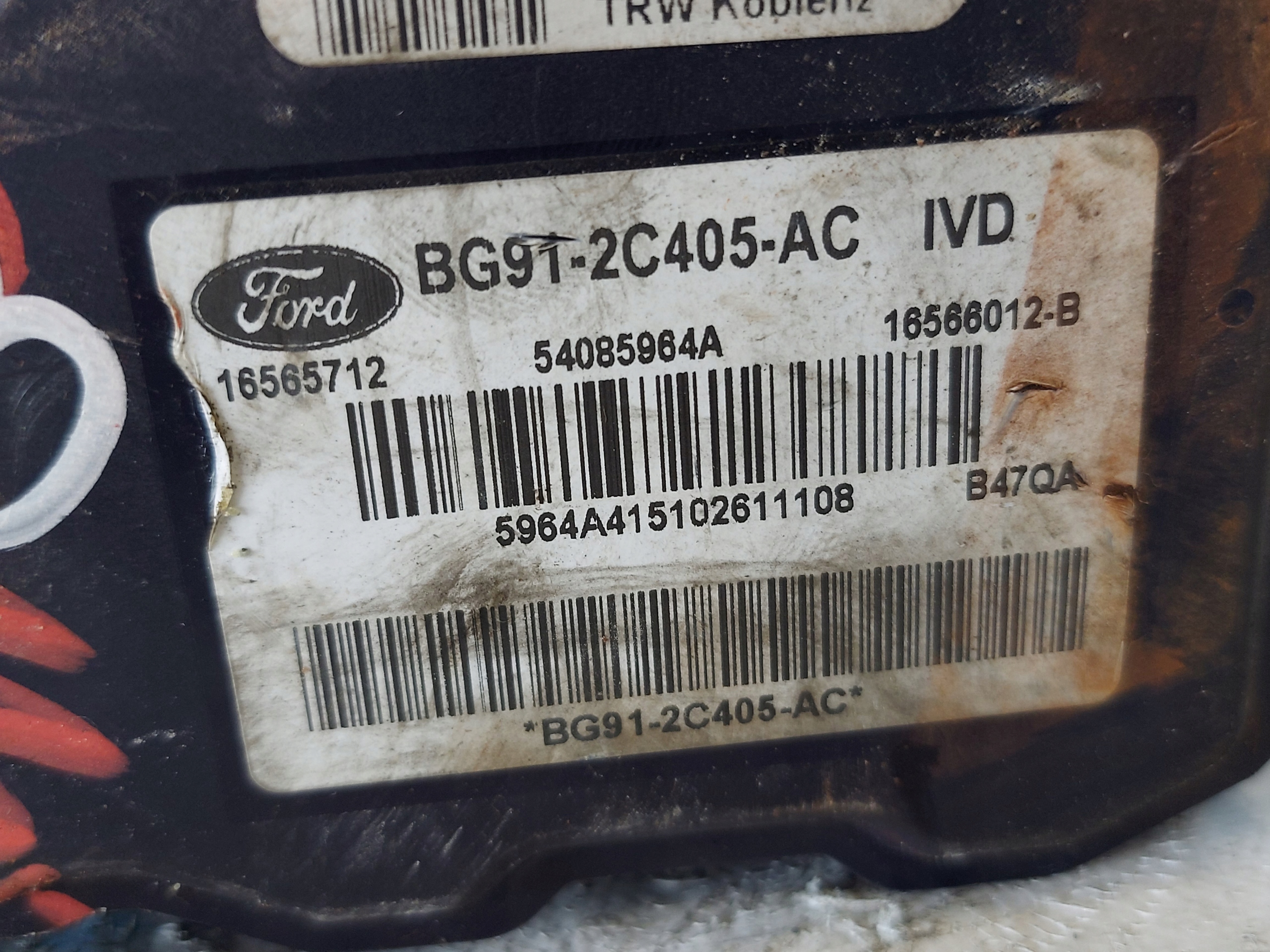 Pompa ABS FORD S-MAX 2.0 TDCI BG912C405AC