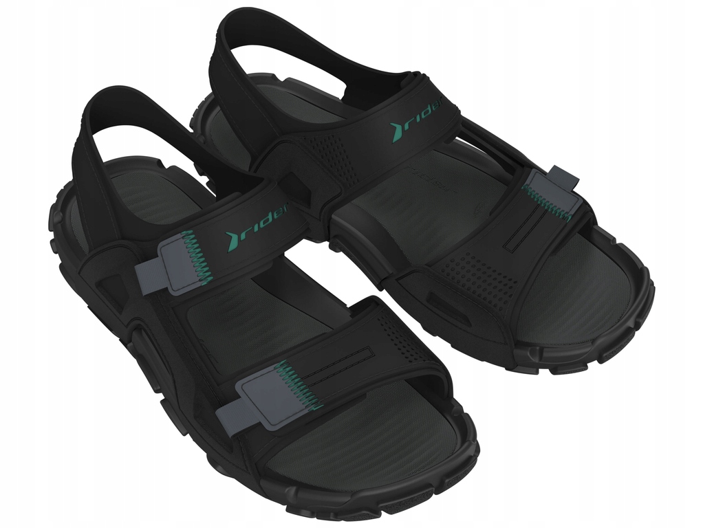 Pánské sandály Rider BE146 s regulací na suchý zip, černé, vel